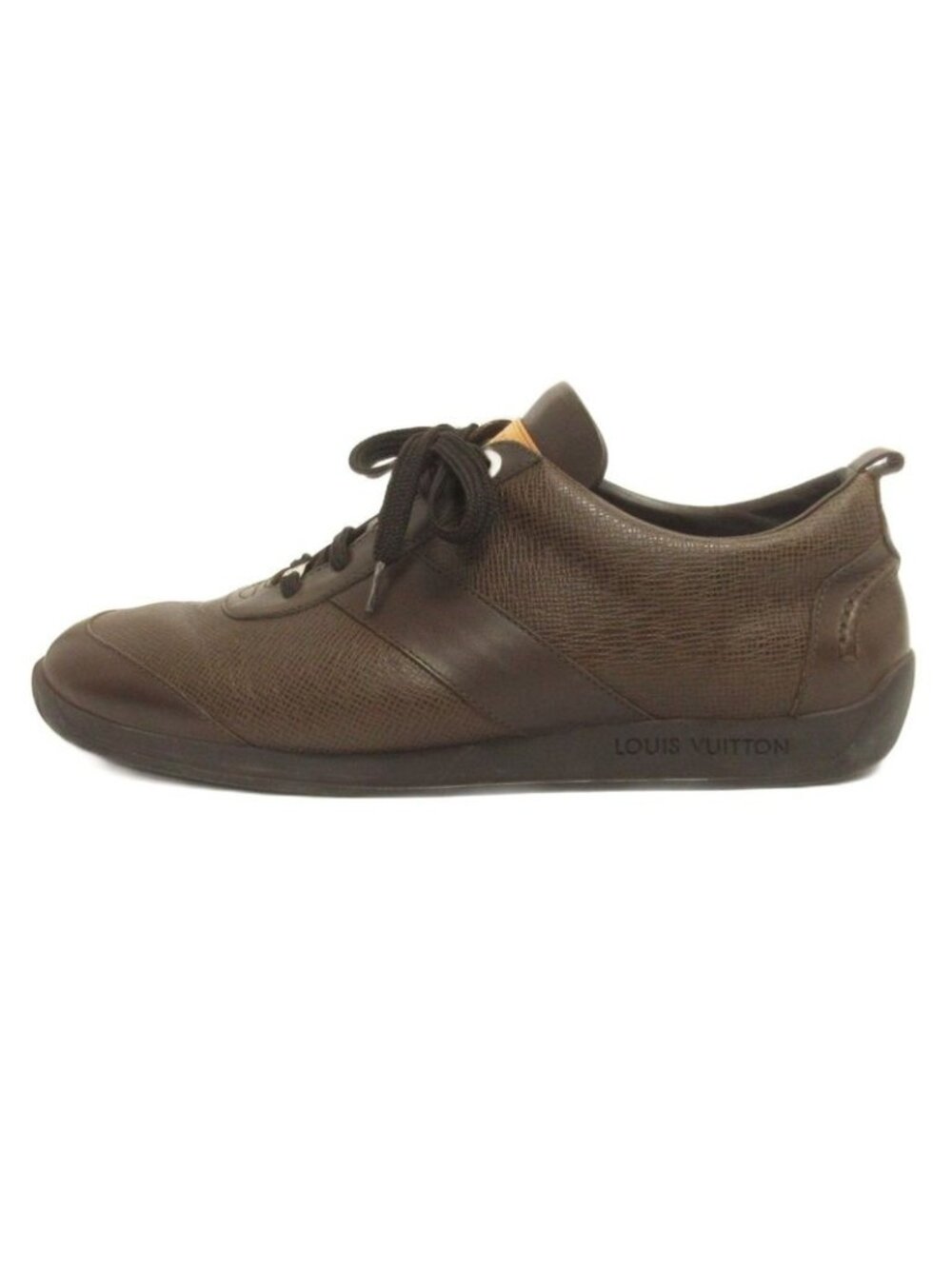 Louis Vuitton Sneakers Shoes Leather GO 6.5 Brown - Picture 2 of 7